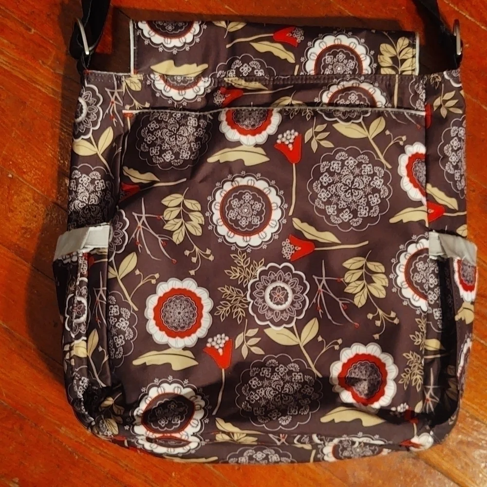 Ju-Ju-Be Lotus Lullaby Print Messenger Style Diaper Bag
